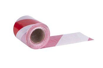 Warning tape white-red