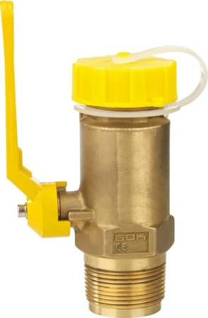 Filler valve type FVK with plastic sealing cap, male thread 1 1/4"NPT x male thread 1 3/4"ACME