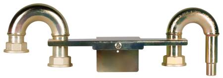 Gas meter bar G4/G6, R250, with brass fitting 22mm