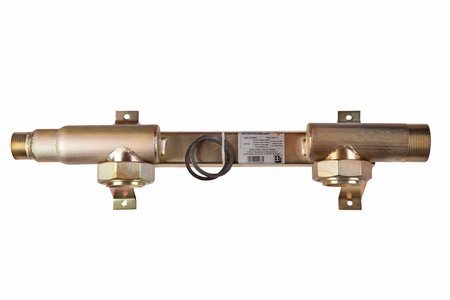 Gas meter bar for gas meter G25, male thread 2" x male thread 2"