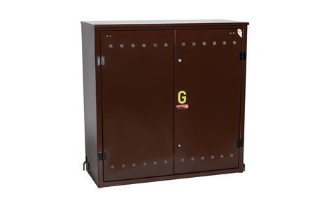 Wall-mounted gas cabinet 1000x1000x400 - brown