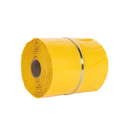 Warning tape with steel tracer wire