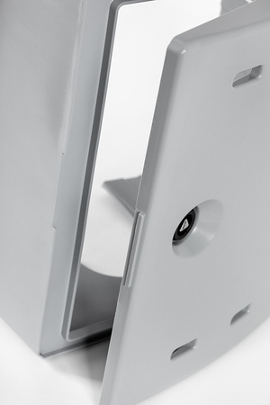 Wall-mounted gas cabinet for ball valve, 300x340x200, plastic - anthracite