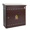 Wall-mounted gas cabinet, 600x600x250, slanted roof, brown