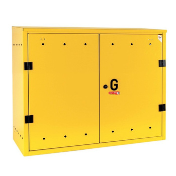 Free-standing gas cabinet 1050x700x250 - yellow