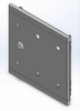 Recessed gas cabinet 250x250 metal - grey