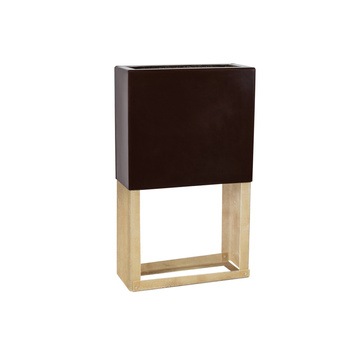 Laminate pedestal for Gas pressure reducing and measuring point (MRS) 670x250mm, H=1000mm -brown