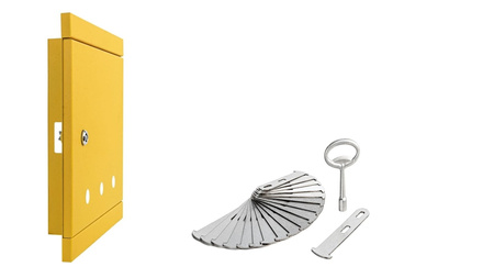 Recessed gas cabinet 600x600 metal - brown