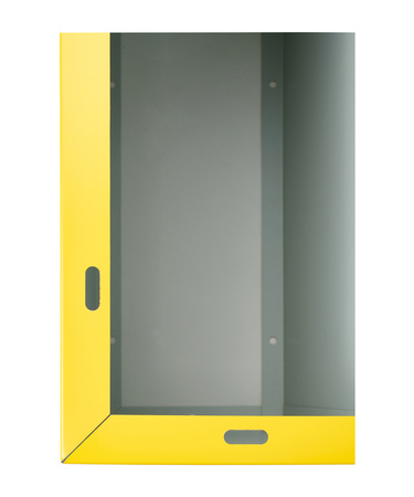 Sheet metal pedestal for gas cebinets with a base of 600x250mm, H=600 - kuning