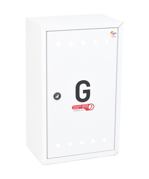 Wall-mounted gas cabinet LPG, 300x500x200 - white