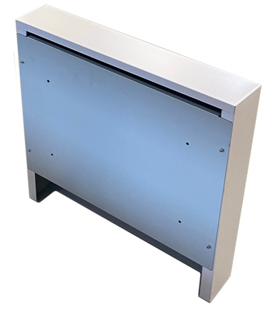 Free-standing gas cabinet, 600x600x250, flat roof, yellow