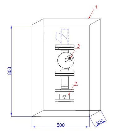 Gas cut-off point DN40