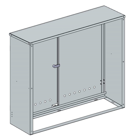 Wall-mounted gas cabinet 900x850x300, anthracite