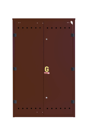 Gas pressure reducing and measuring point (MRS) for 5-6 gas meters