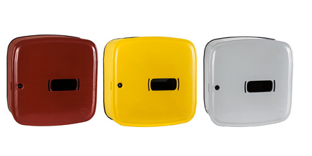 Plastic gas cabinet - yellow