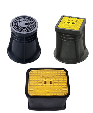 Surface box HDPE, diameter=367 x h=310mm