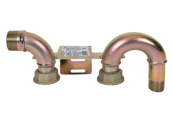 Gas meter bar for gas meter G4/G6, male thread 1¼" x male thread 1"