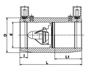 Electrofusion joint PE32 with flow limiter