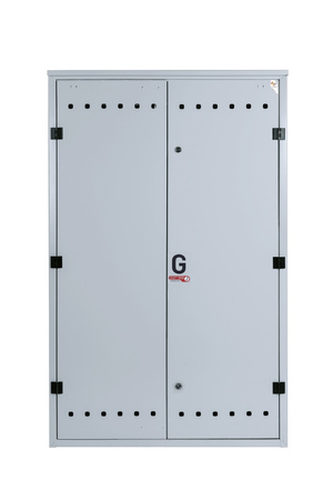 Gas pressure reducing and measuring point (MRS) for 5-6 gas meters