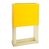 Laminate pedestal for gas pressure reducing and measuring station, base 670x250mm, H=1000mm - yellow