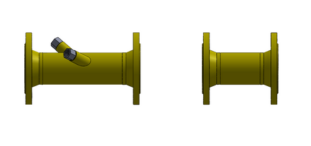Installation kit for rotary gas meter DN50