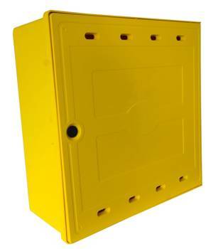 Plastic gas cabinet free standing 600x600x250, SX600, yellow