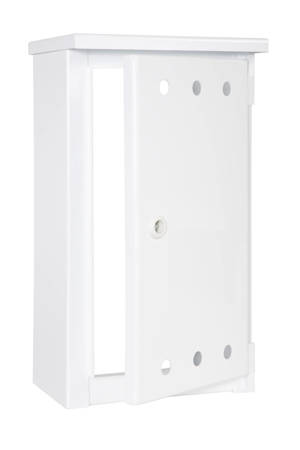 Wall-mounted gas cabinet for LPG, 260x460x160, plastic - white